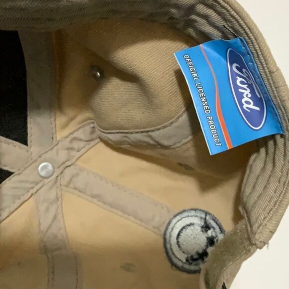 Ford Mustang  Embroidered Cap Hat Horse Red White Blue CFS Checkered Flag Sports - Picture 6 of 6